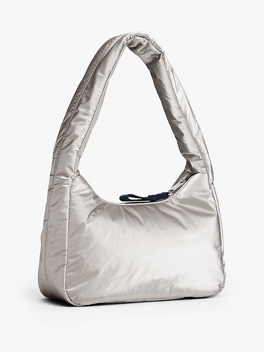Solid Nylon Shoulder Bag