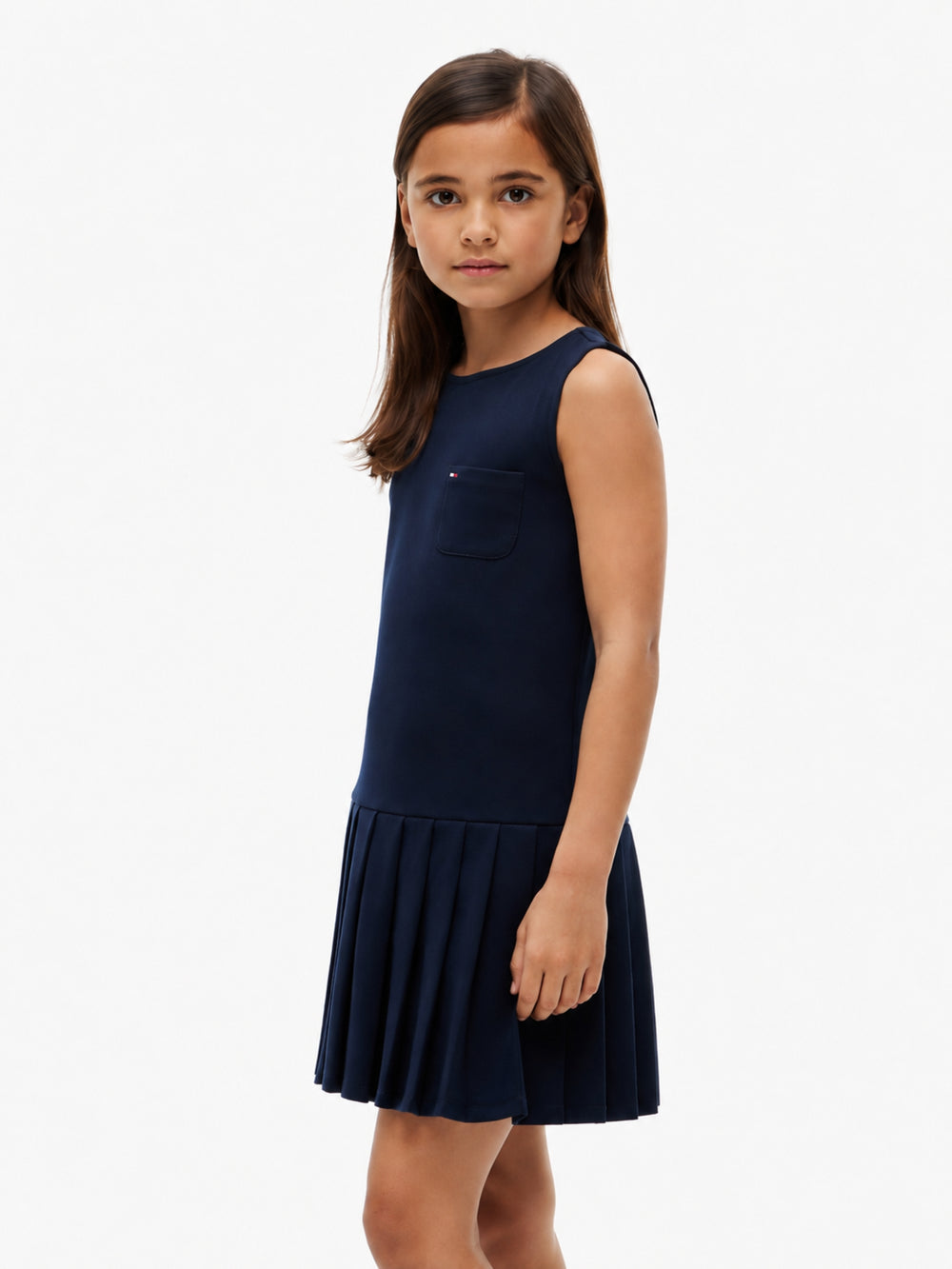 Kids Long-Sleeve Stripe Sweatshirt Dress