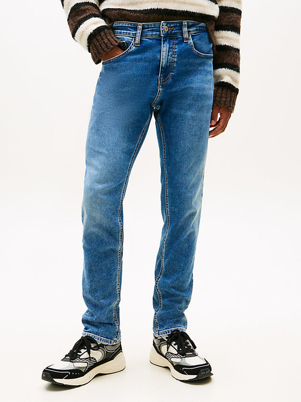 Men Scanton Slim Mid Wash Jeans