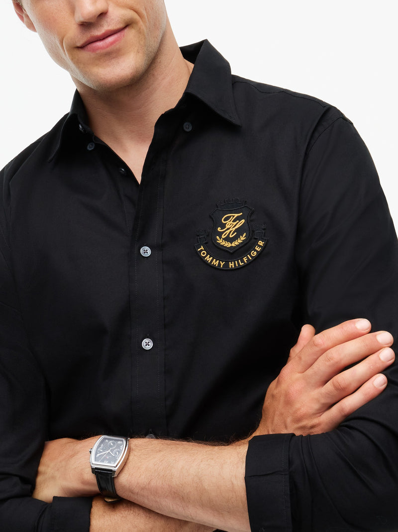 Regular Fit Solid Twill Shirt