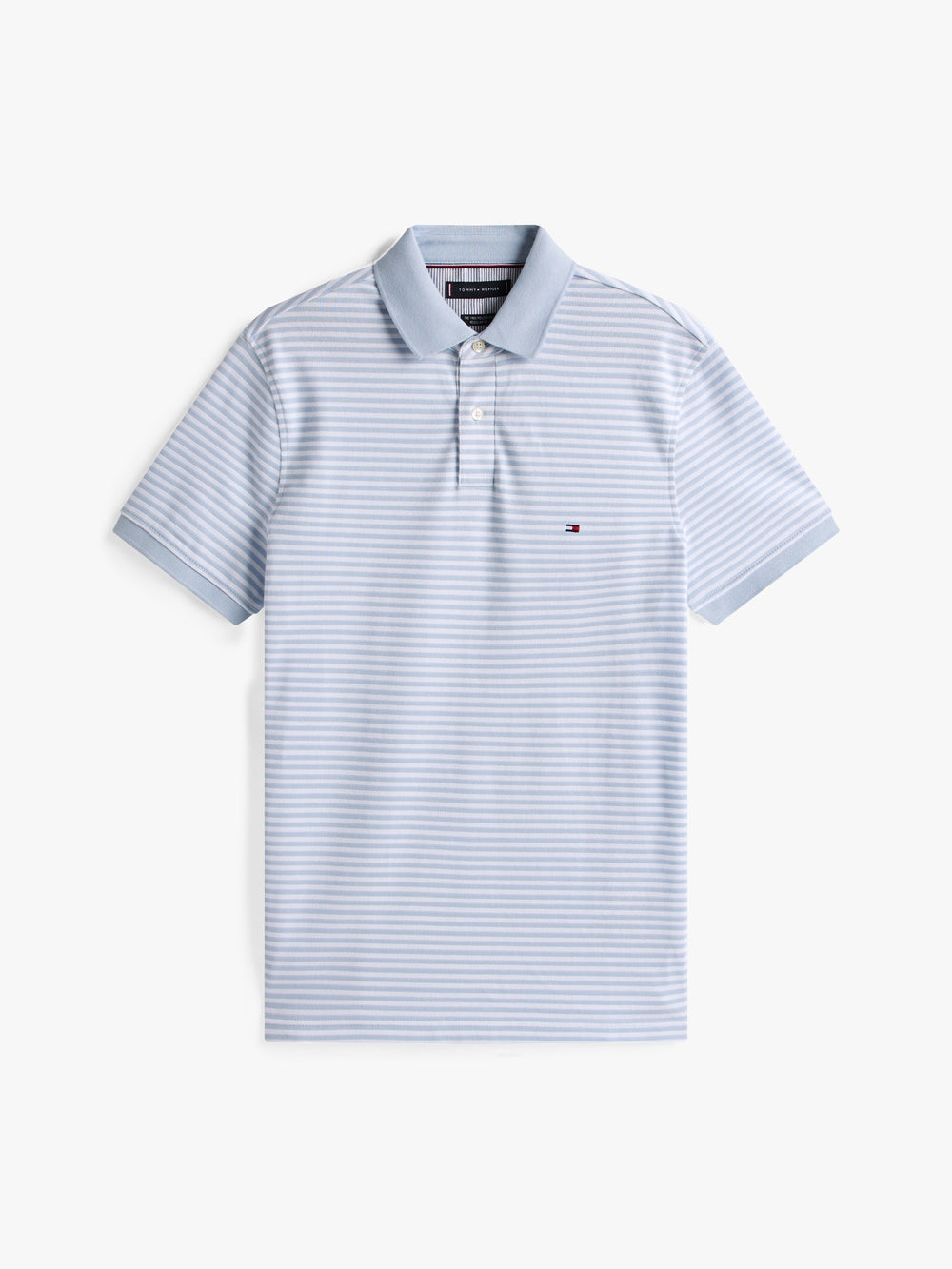 Regular Fit Striped Pique Polo
