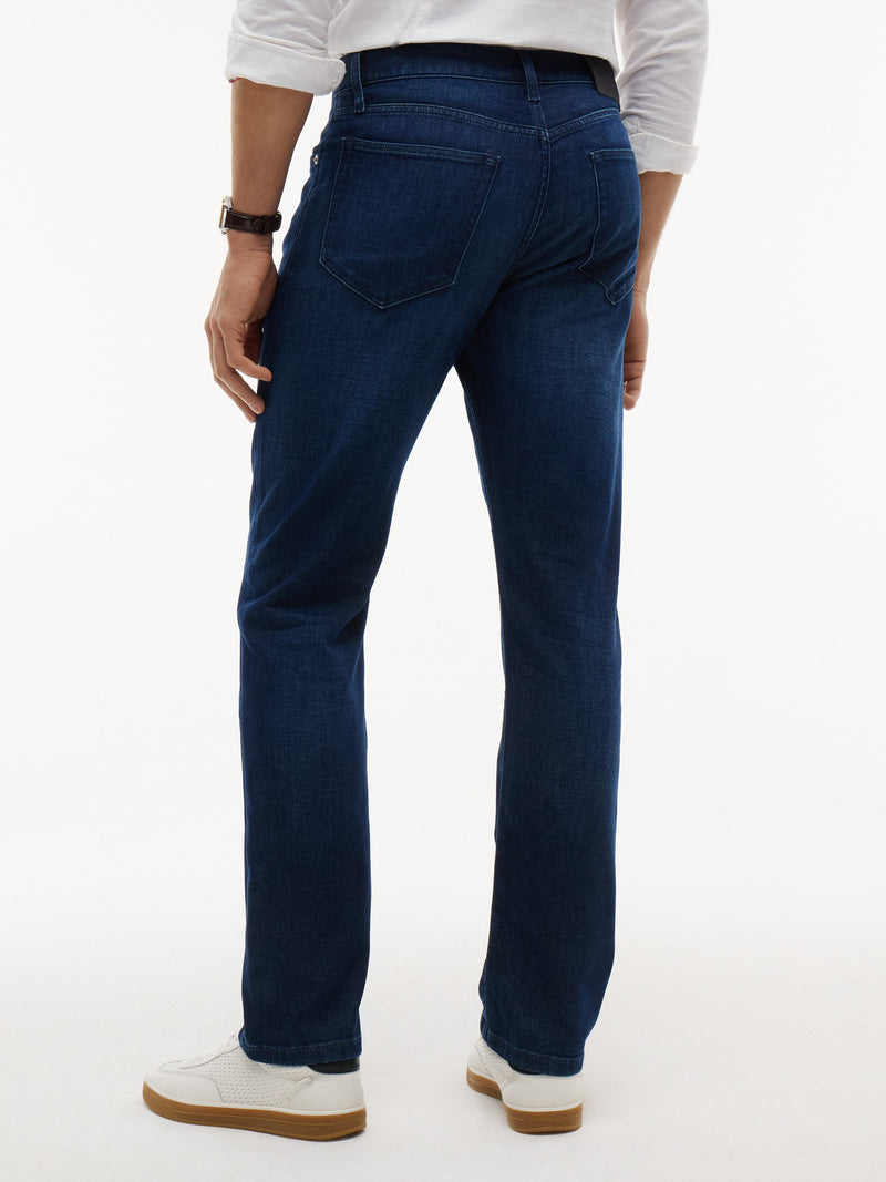 Men Denton Slim Straight Mid Wash Jeans