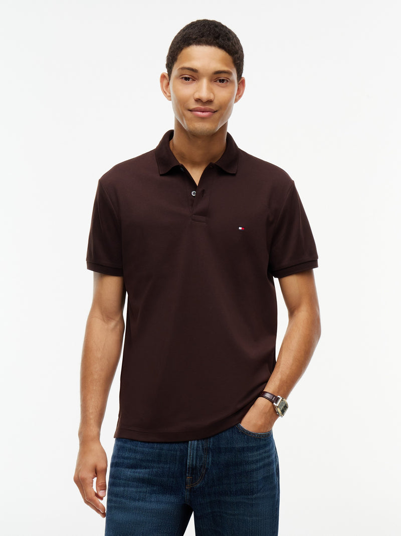 Regular Fit Solid Liquid Cotton Polo
