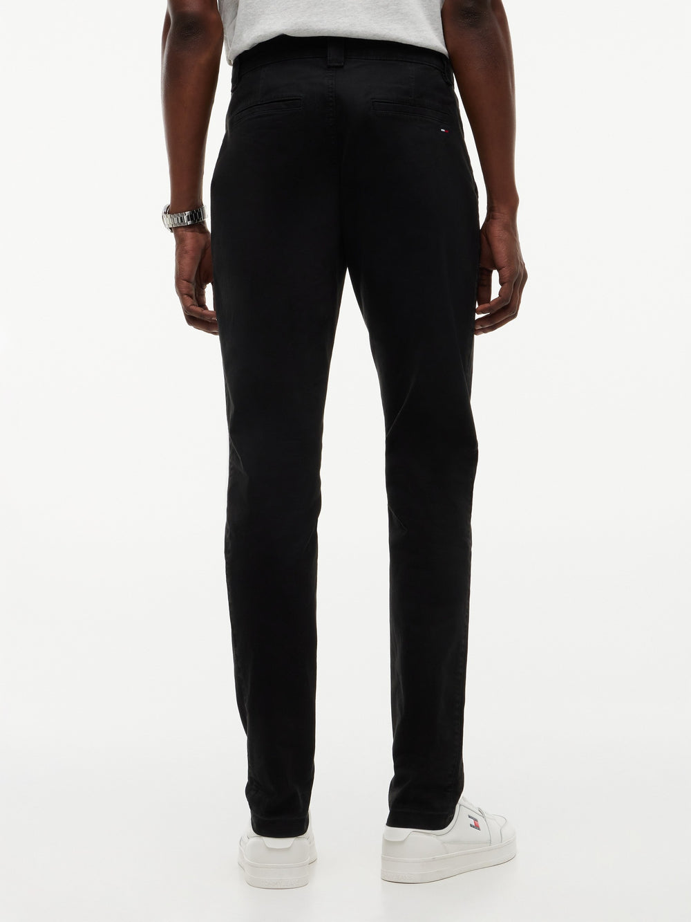 Men Scanton Slim Twill Black Trouser