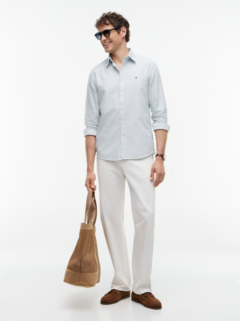 Regular Fit Stripe Oxford Shirt