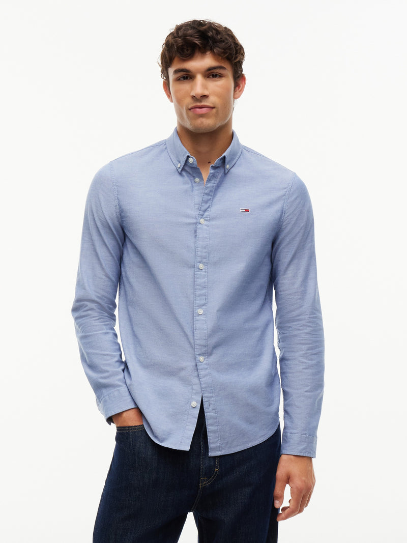 Slim Fit Solid Oxford Shirt