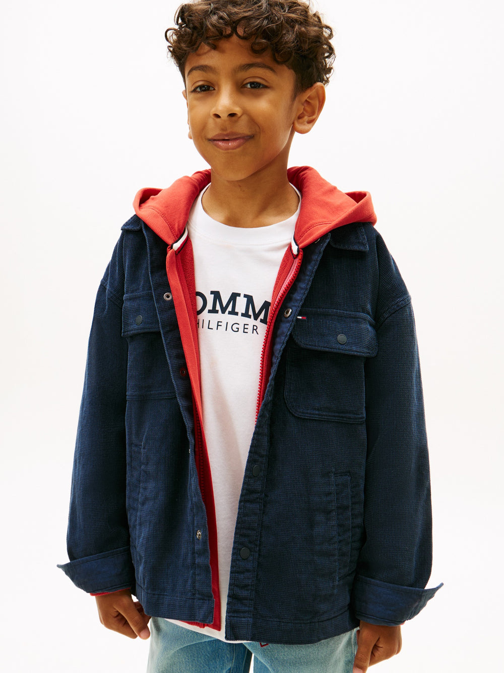 Kids Corduroy Solid Shirt