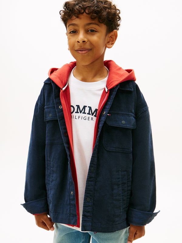 Kids Corduroy Solid Shirt