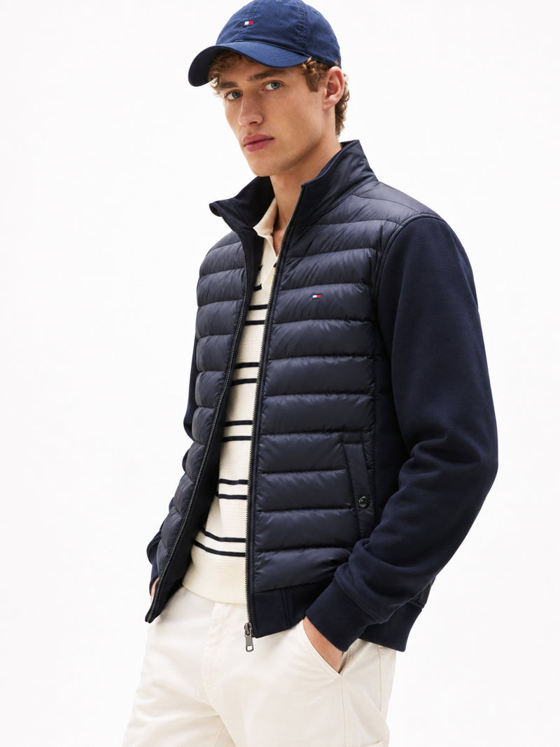 Regular Fit Mid Weight Mix Media Jacket