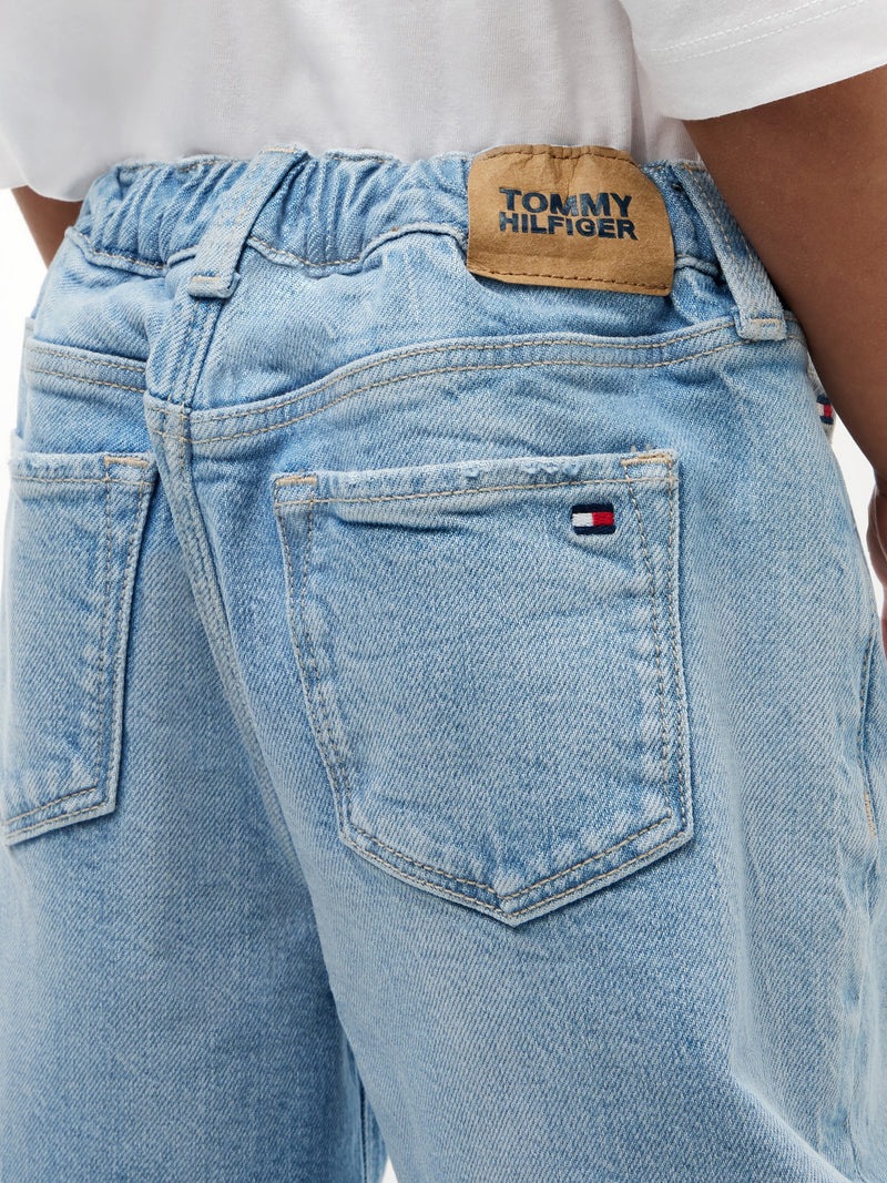 Boys Wide Pull On Stretch Jeans