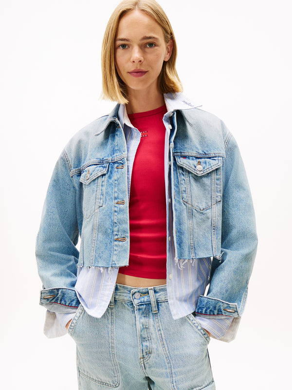 Cropped Fit Denim Jacket