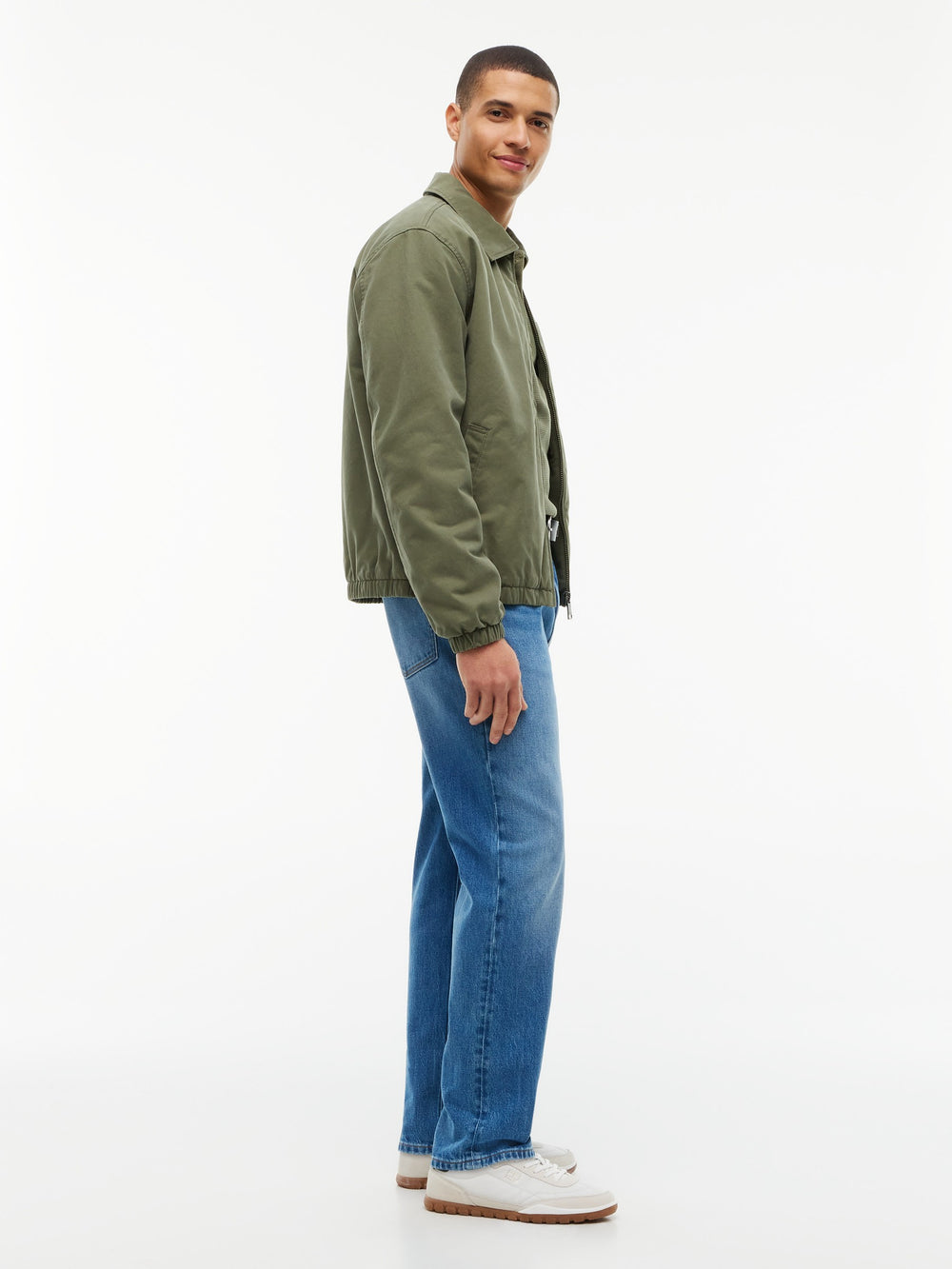 Men Ryan Slim Straight Mid Wash Jeans