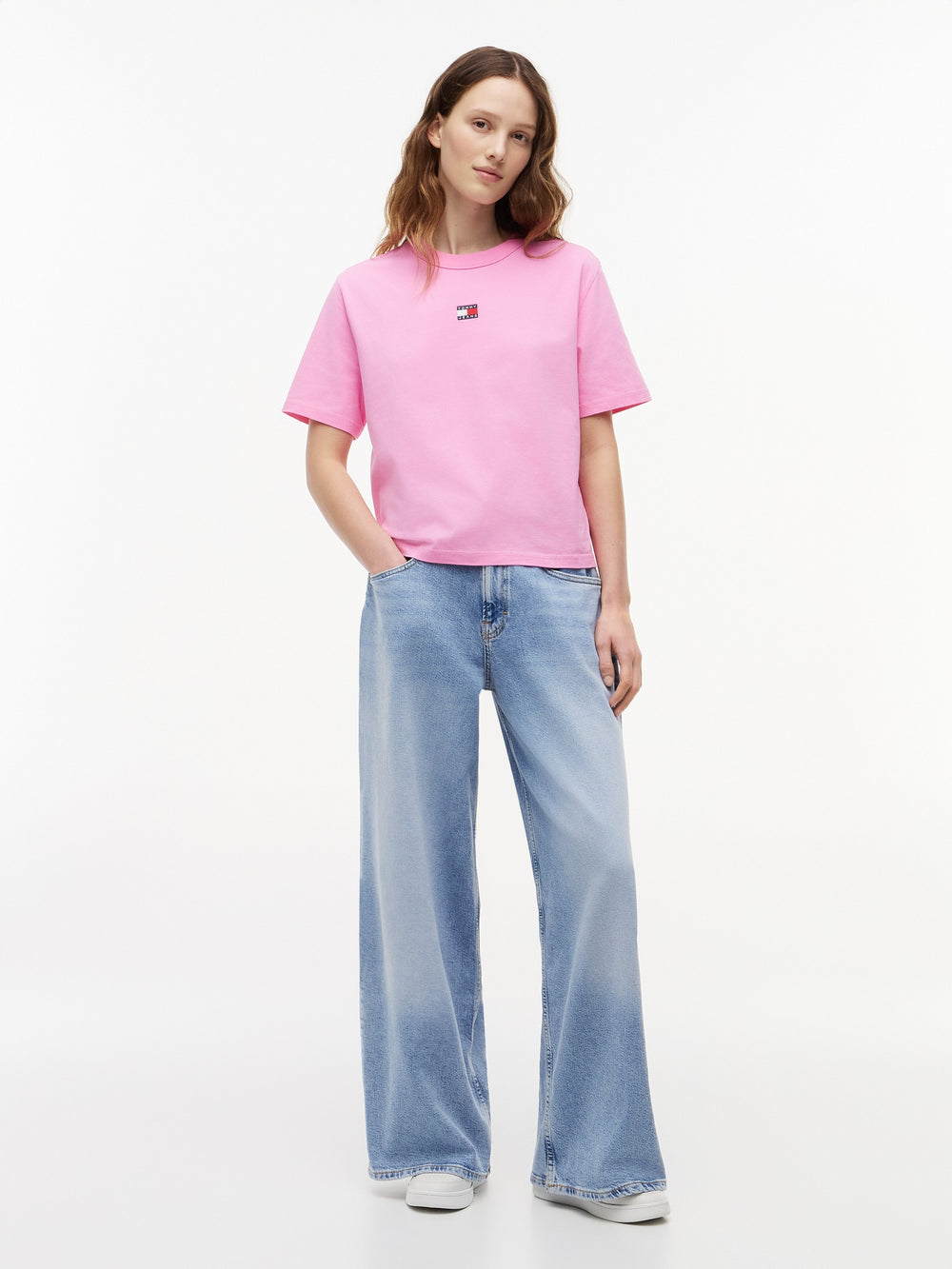 Solid Relaxed Fit Half Sleeve Cotton Jersey T-Shirt