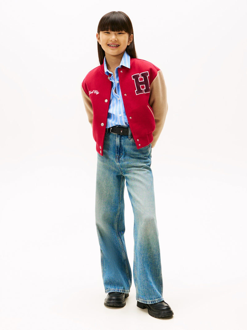 Kids Colorblock Bomber Jacket