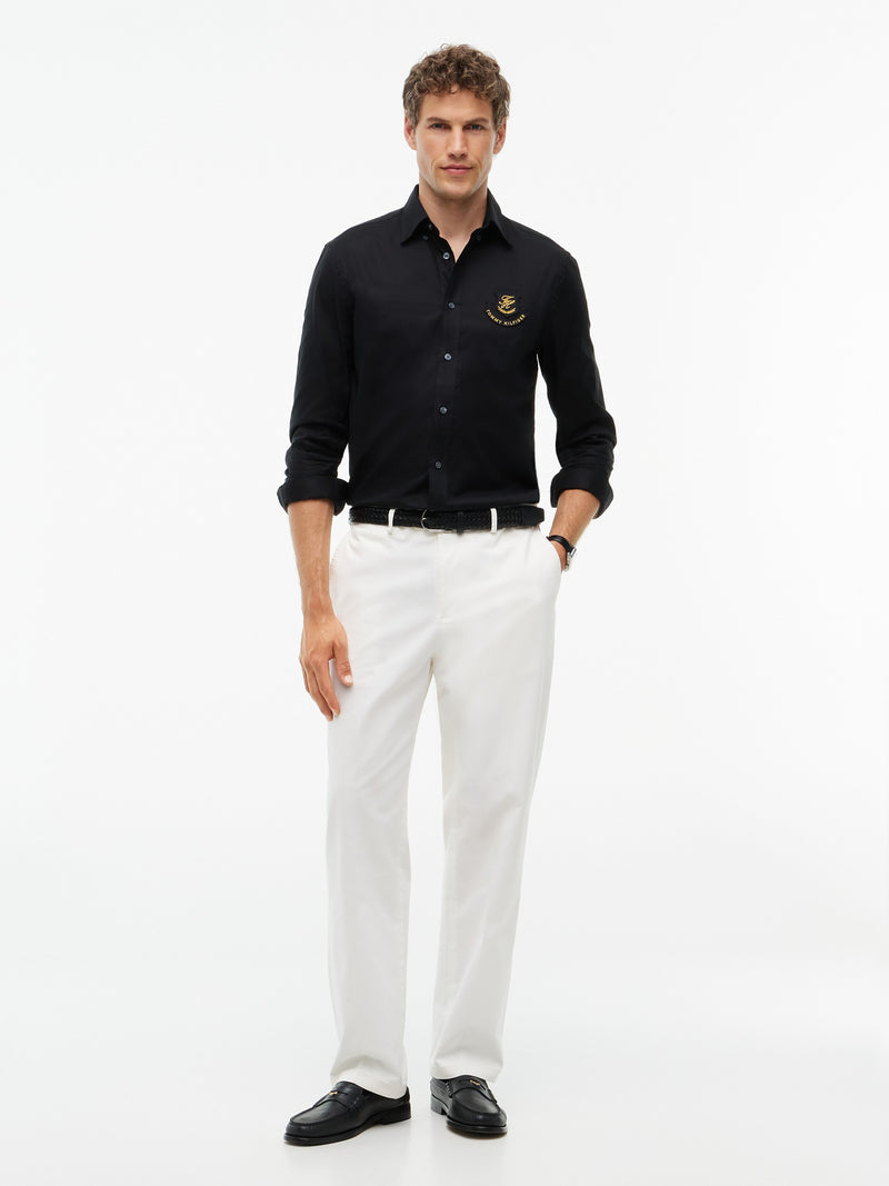 Regular Fit Solid Twill Shirt