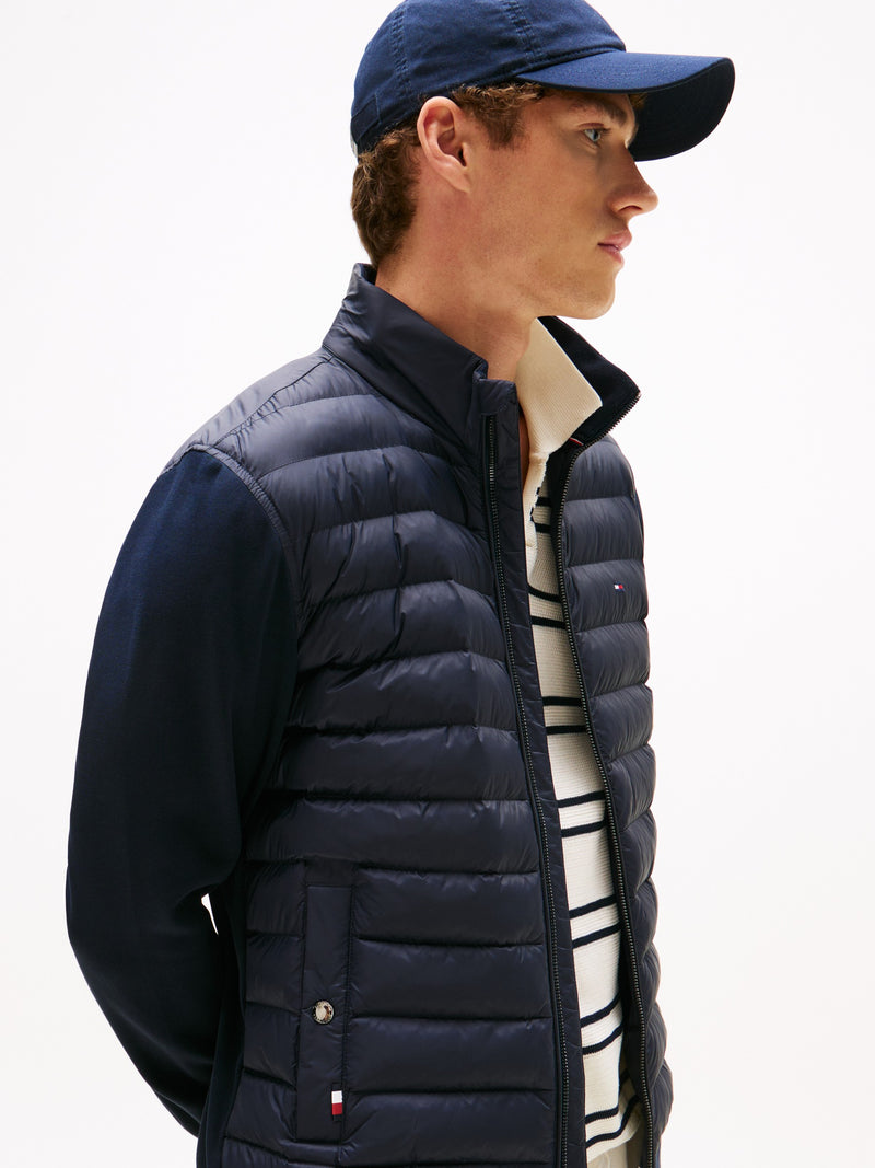 Regular Fit Mid Weight Mix Media Jacket