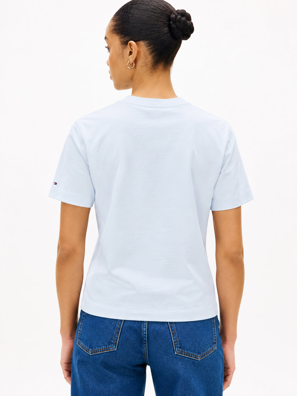 Solid Relaxed Fit Short Sleeve Cotton Jersey T-Shirt