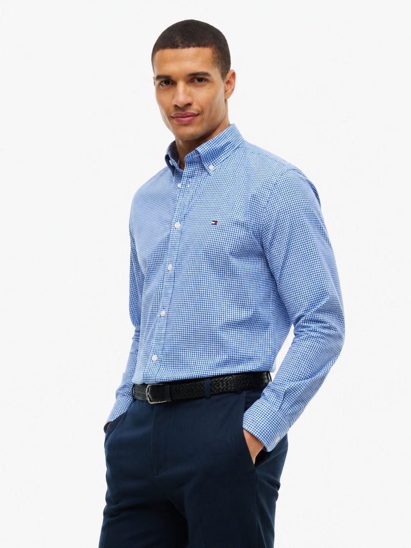 Regular Fit Check Poplin Shirt