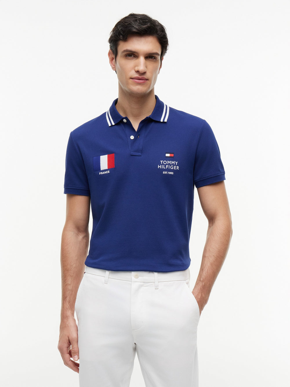 Regular Fit Graphic Pique Polo