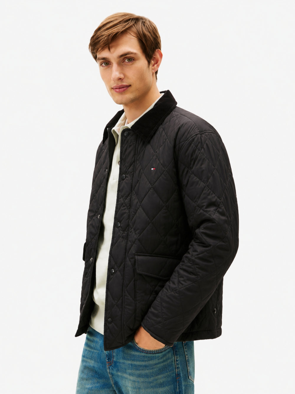 Regular Fit Quilted or Padded Jacket