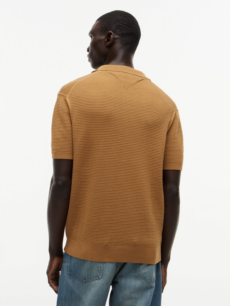 Regular Fit Flat Knit Polo
