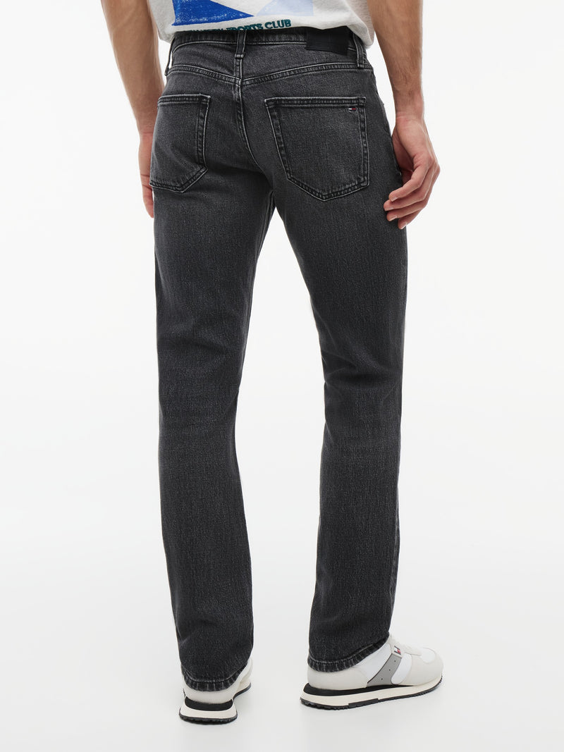 Men Scanton Slim Washed Black Jeans