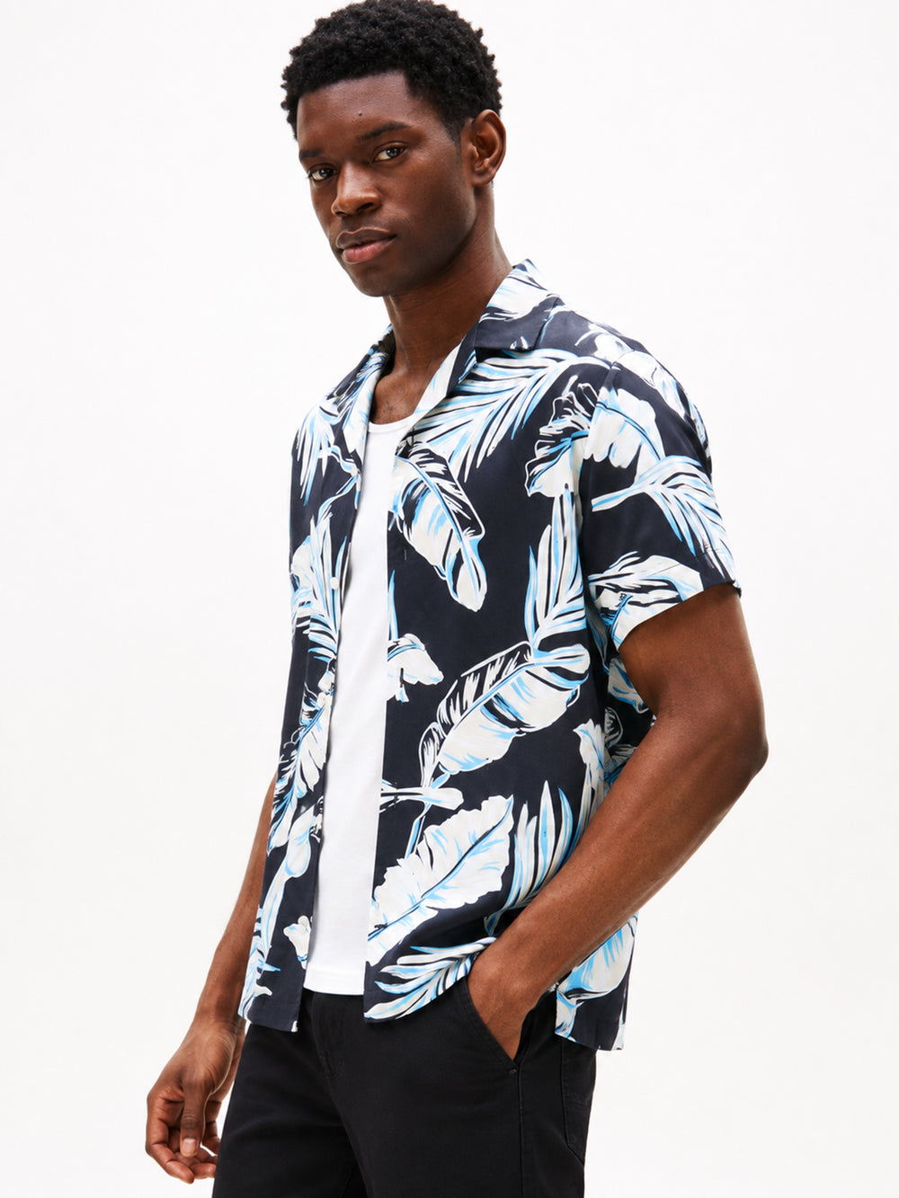 Regular Fit Poplin Print Shirt