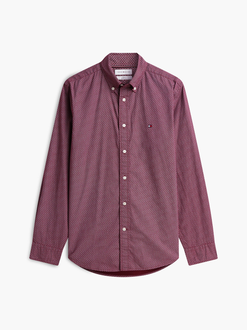 Regular Fit Print Poplin Shirt