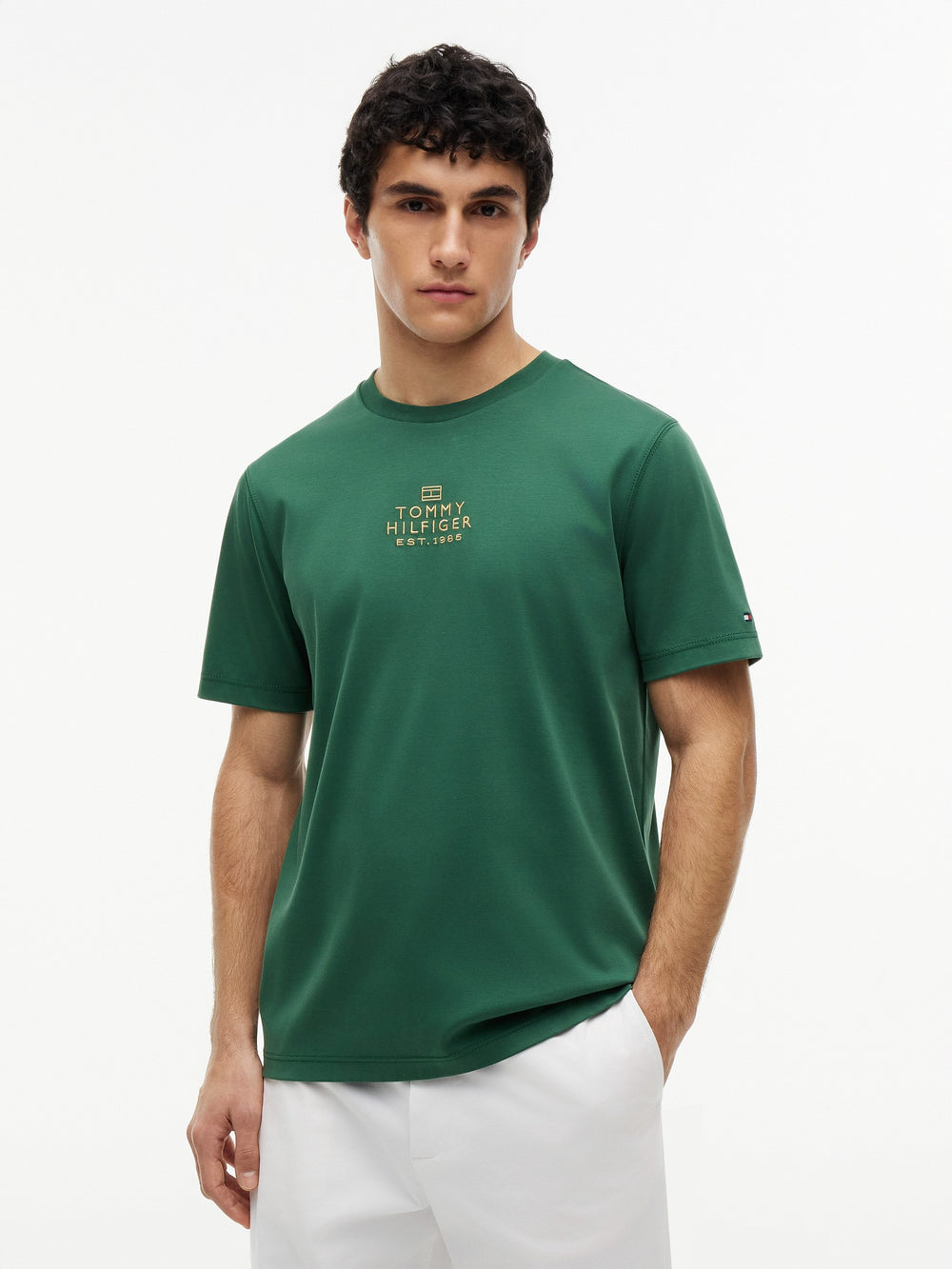 Regular Fit Embroidered Interlock Tshirt