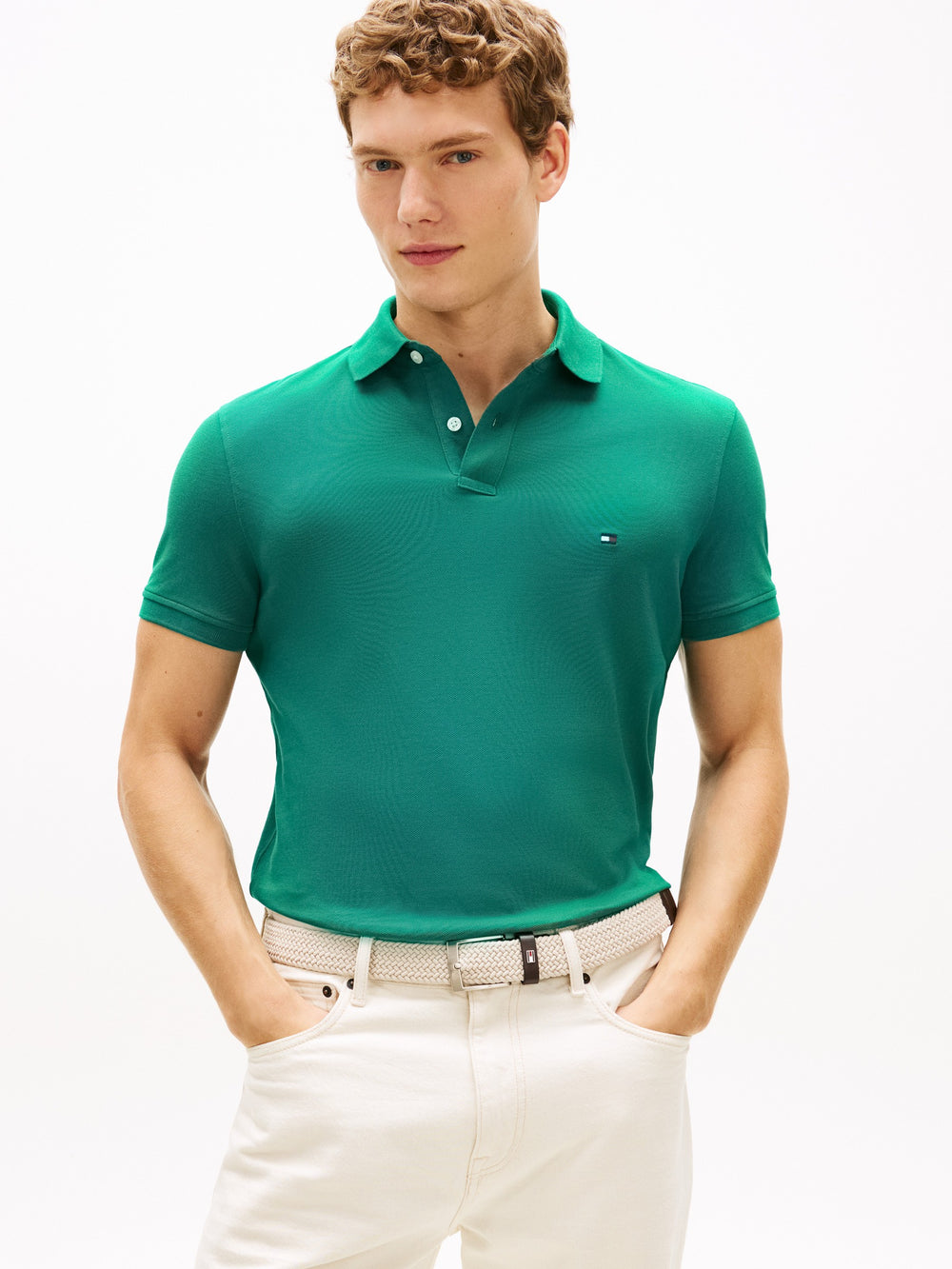 Regular Fit Solid Pique Polo