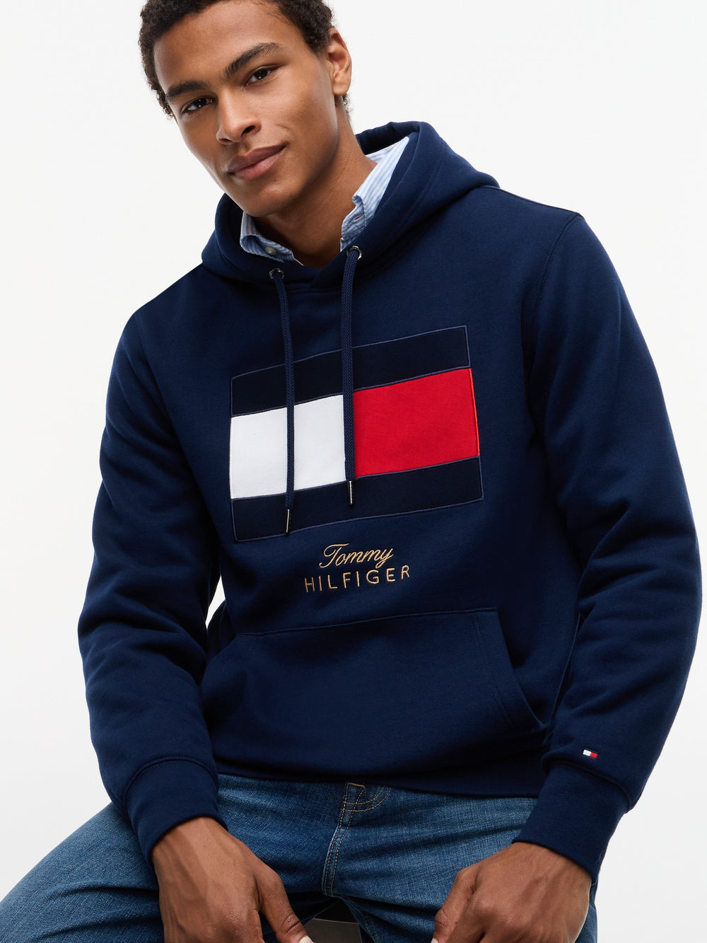 Flag Logo Fleece Hoodie