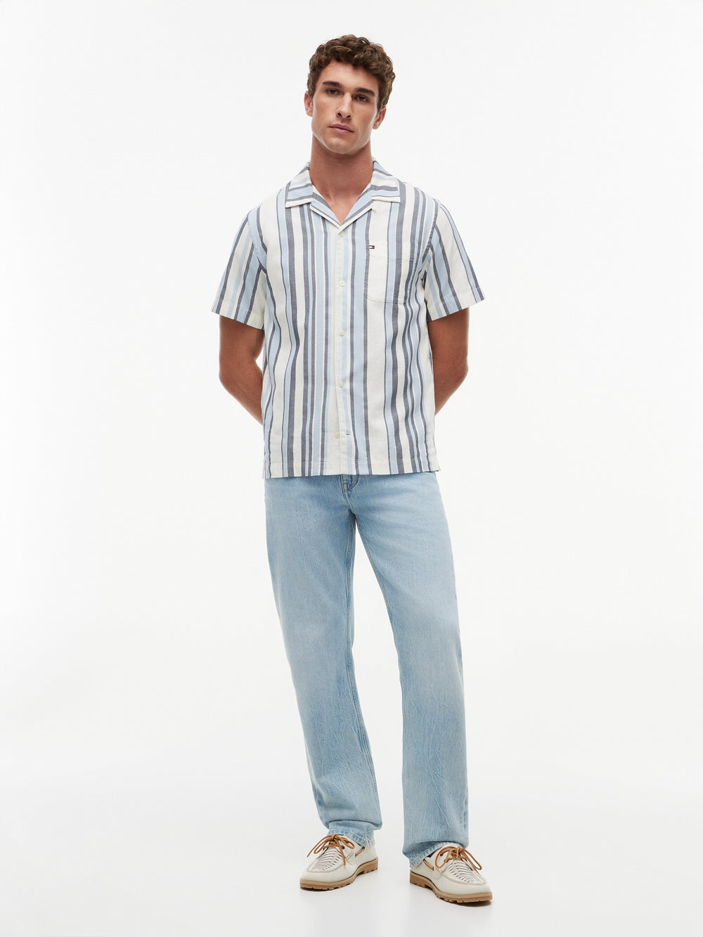 Regular Fit Stripe Dobby Shirt