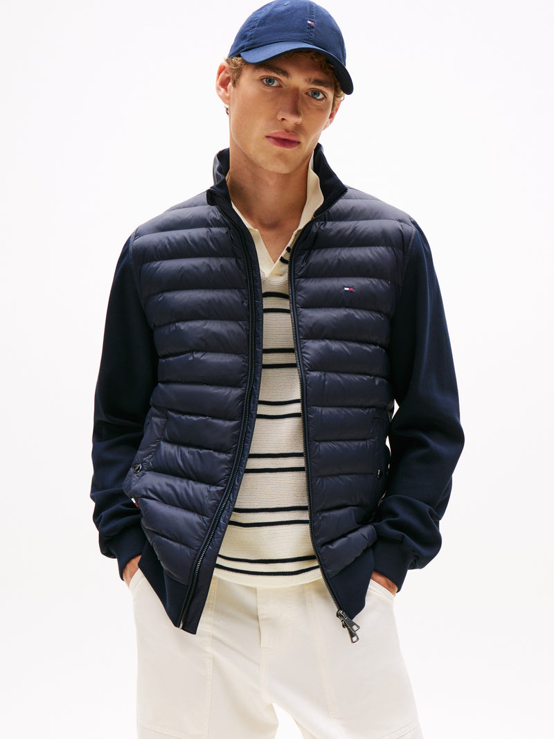 Regular Fit Mid Weight Mix Media Jacket