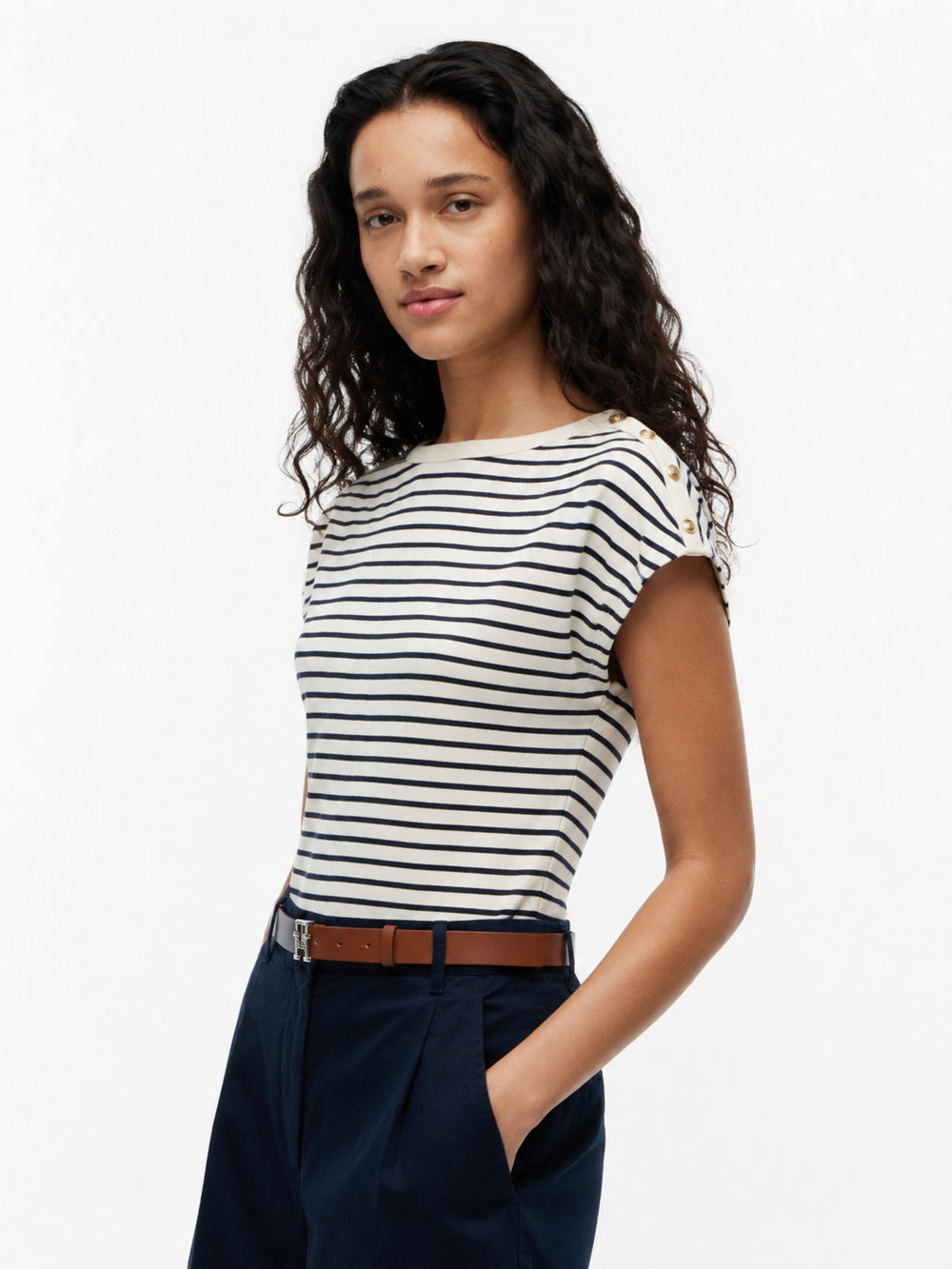 Stripe Regular Fit Half Sleeve Cody T-Shirt