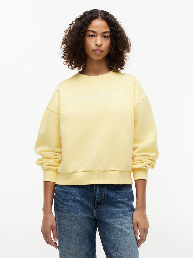 Relaxed Fit Fleece Pullover