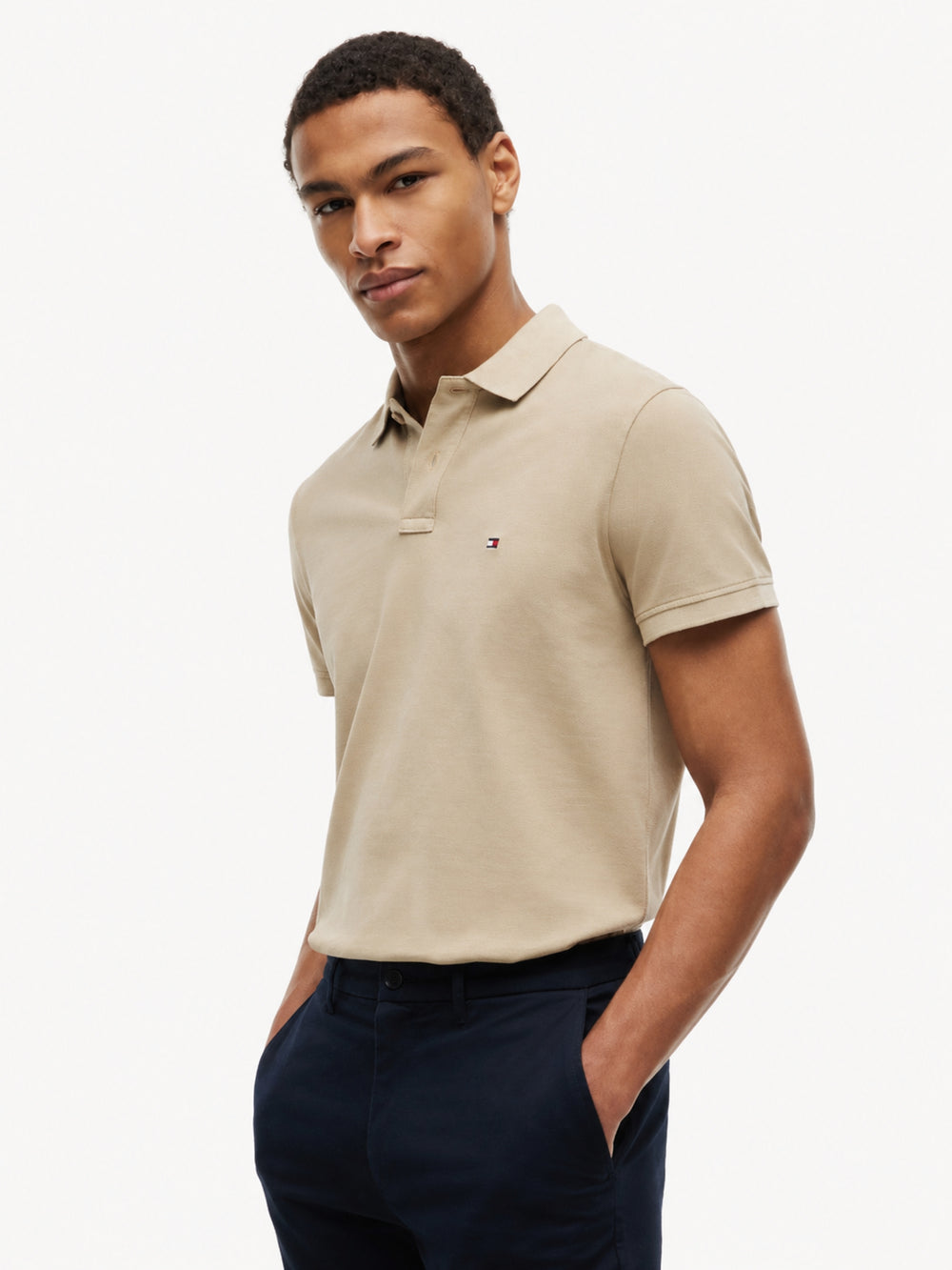 Regular Fit Solid Pique Polo