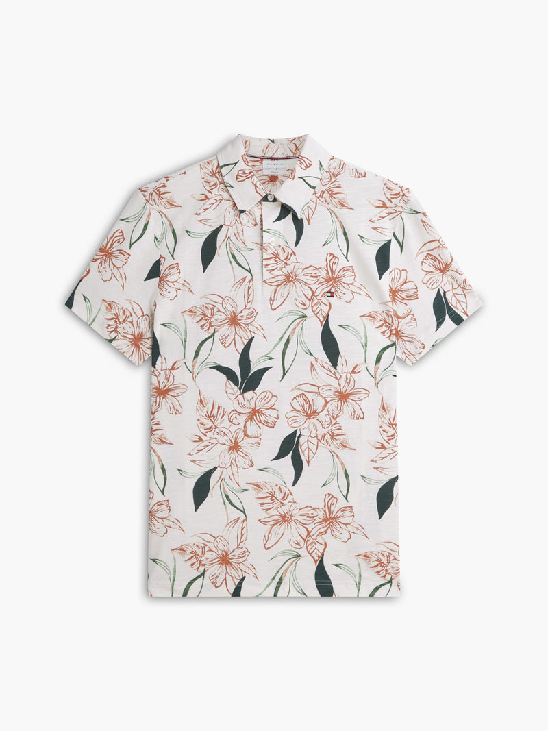 Regular Fit Floral Printed Polo