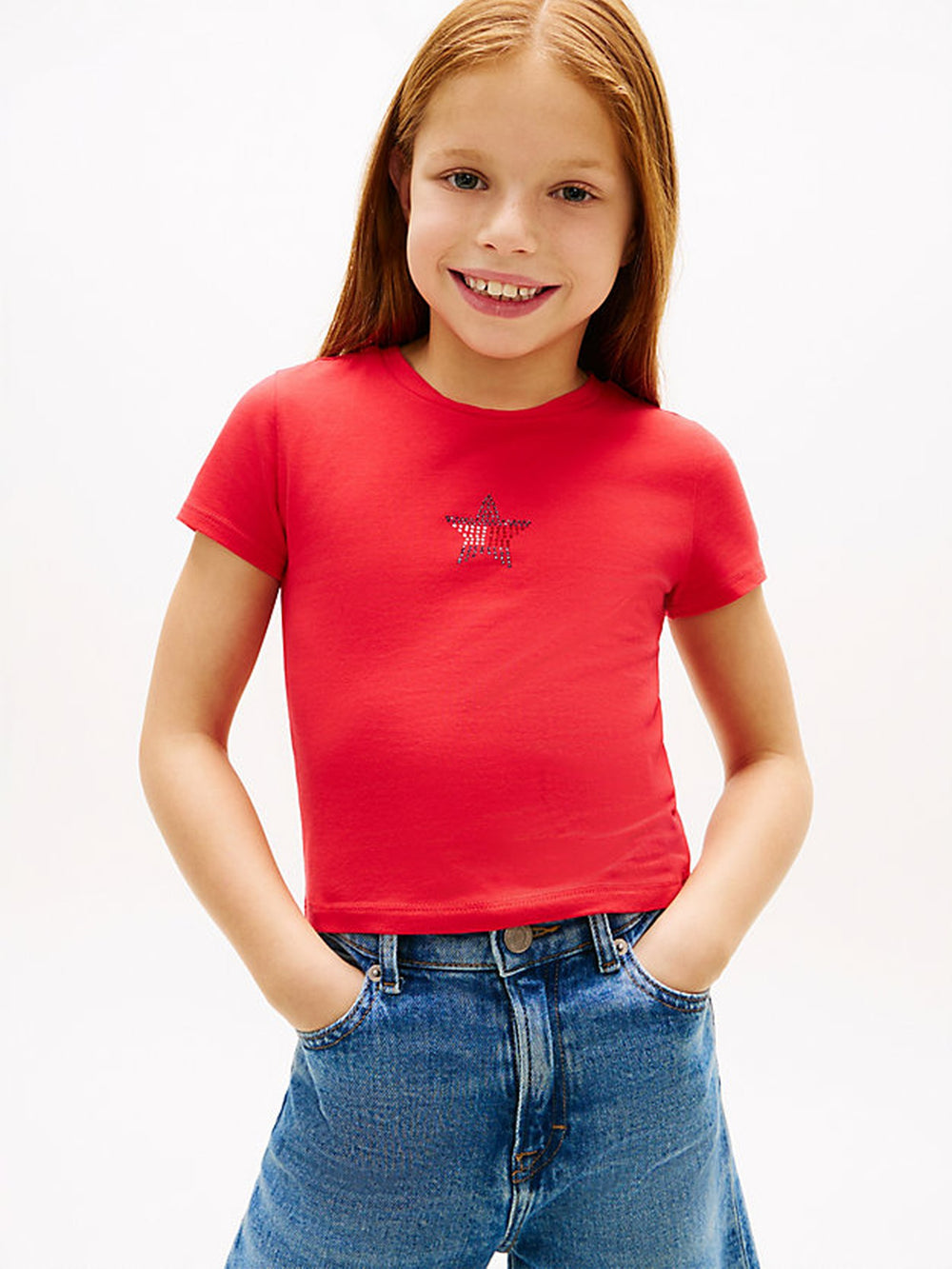 Kids Sequin Star Logo T-Shirt
