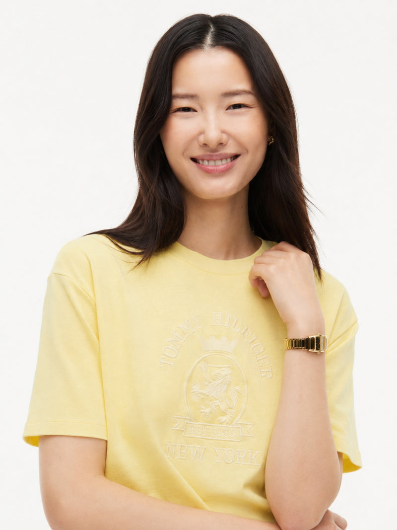 Solid Relaxed Fit Half Sleeve Cotton Jersey T-Shirt