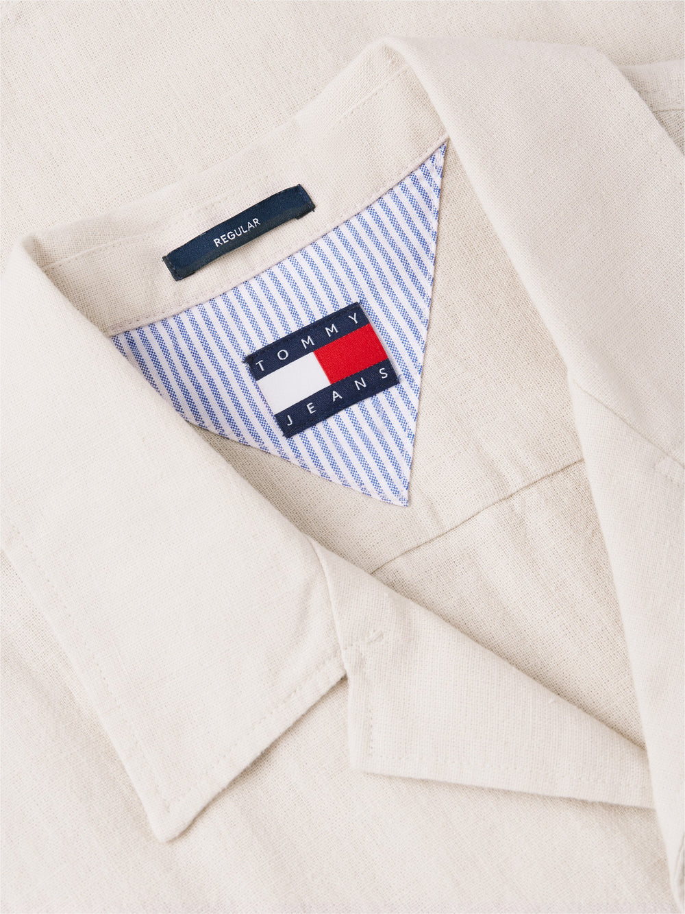 Regular Fit Solid Linen Blends Shirt