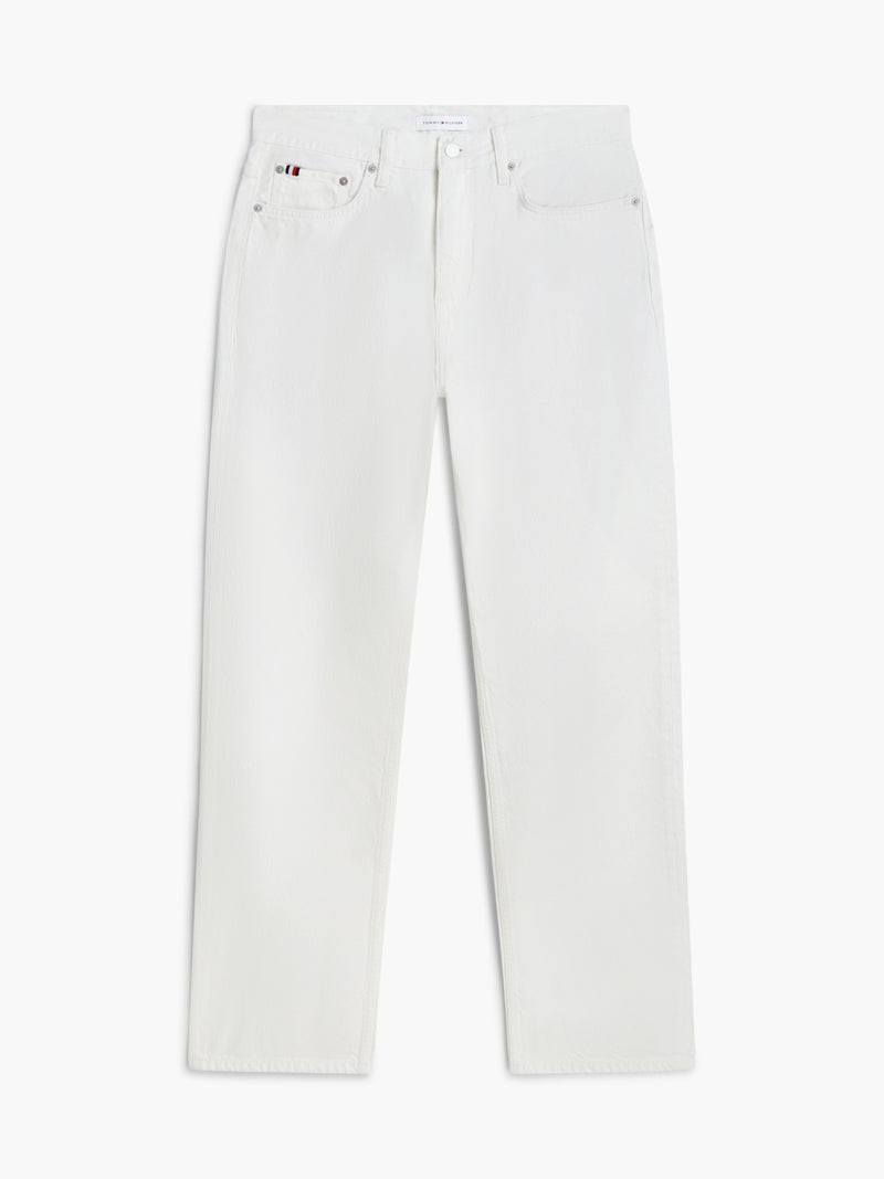 River Relaxed Straight White or Ecru Jeans
