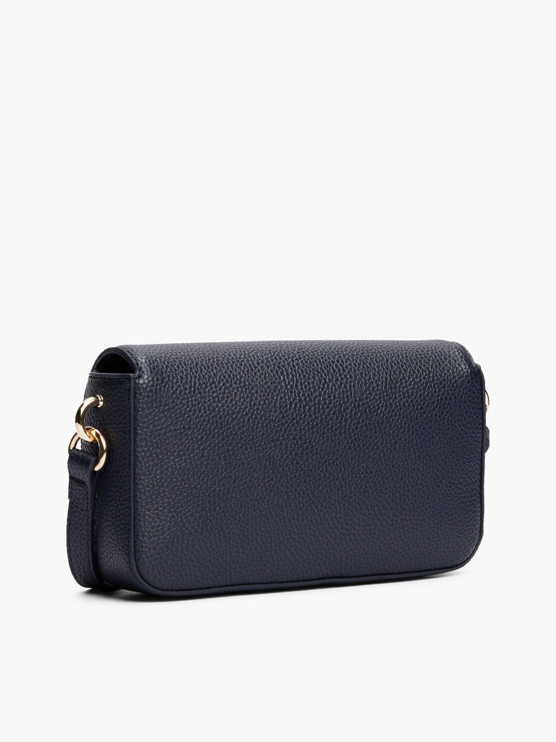Solid Pu Crossbody Bag