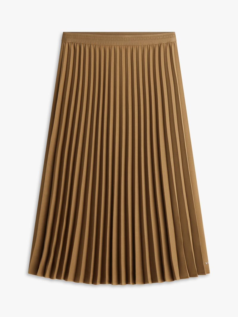Women Solid Pleated Skirt