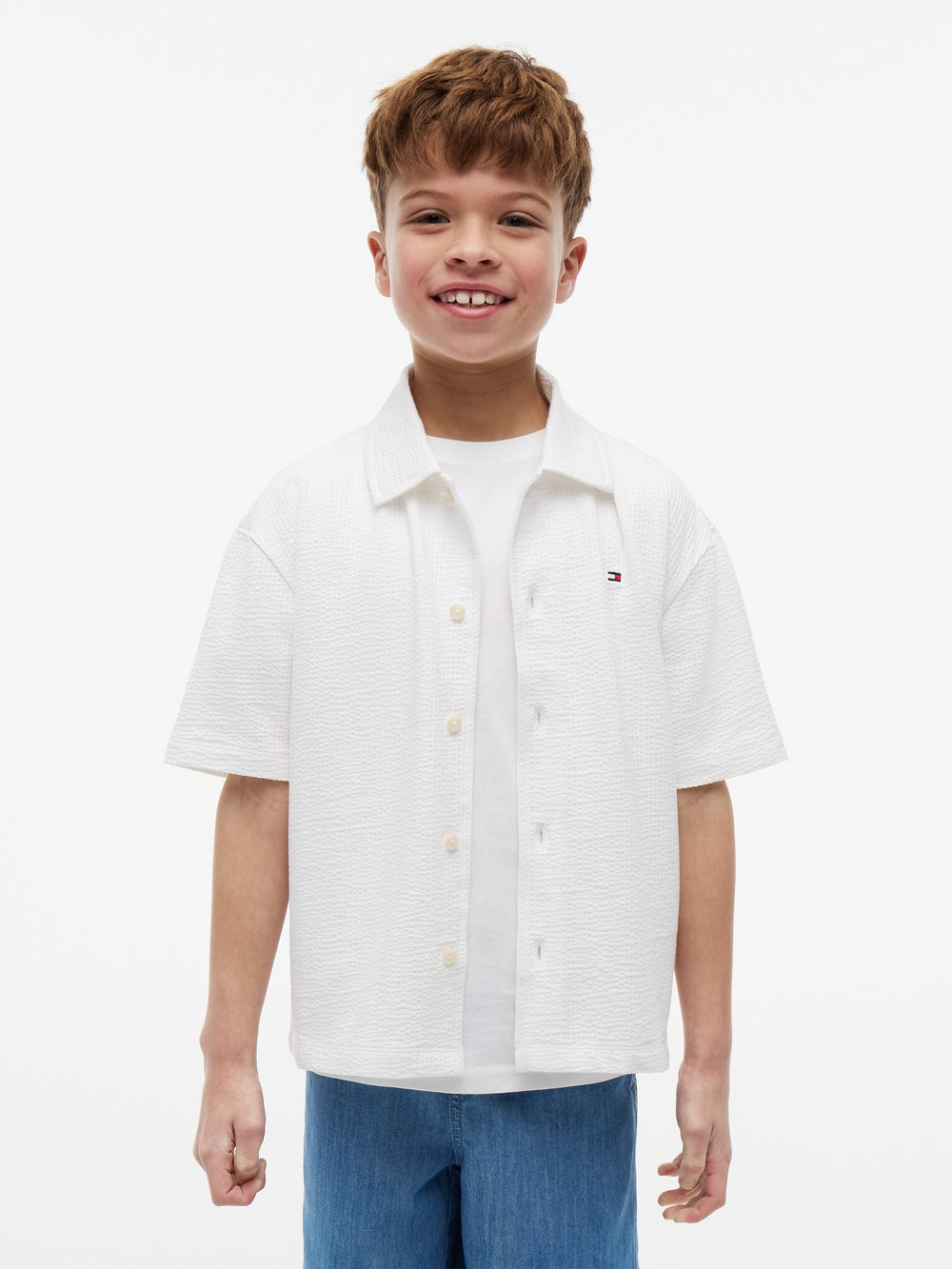 Kids Seersucker Shirt