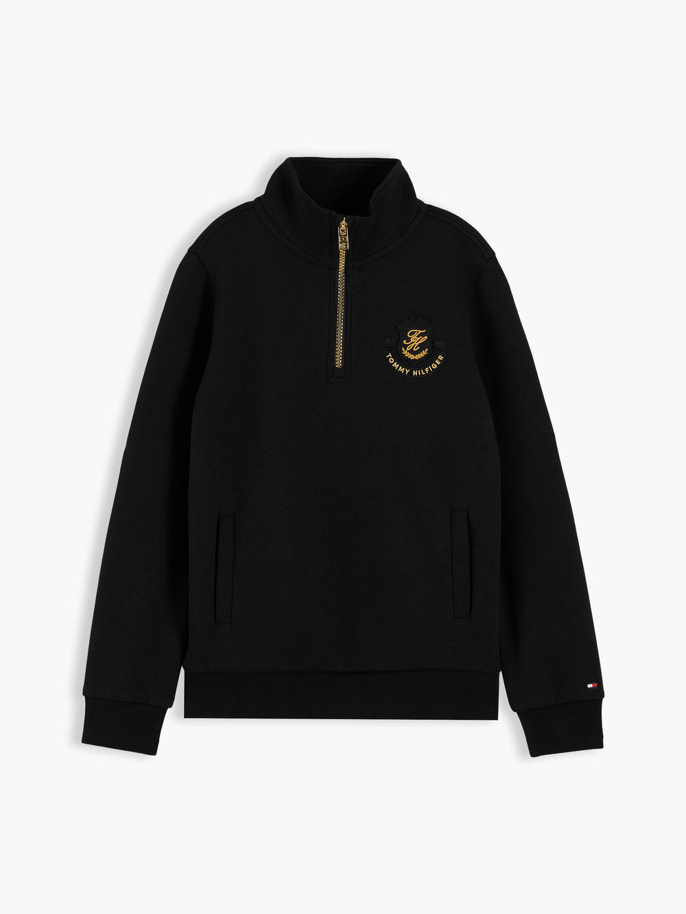 Kids Interlock Quarter Zip Sweatshirt