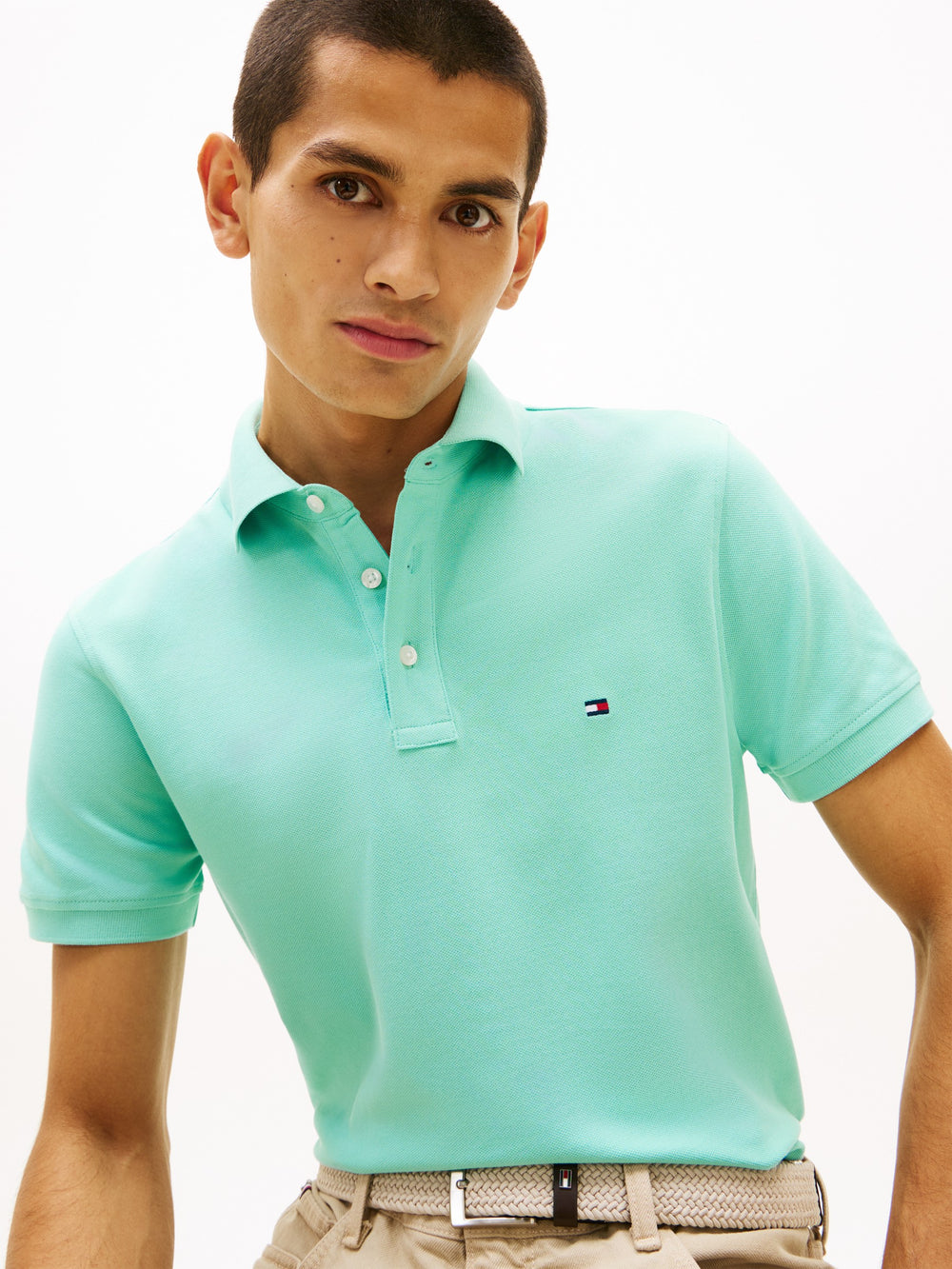 Slim Fit Solid Pique Polo