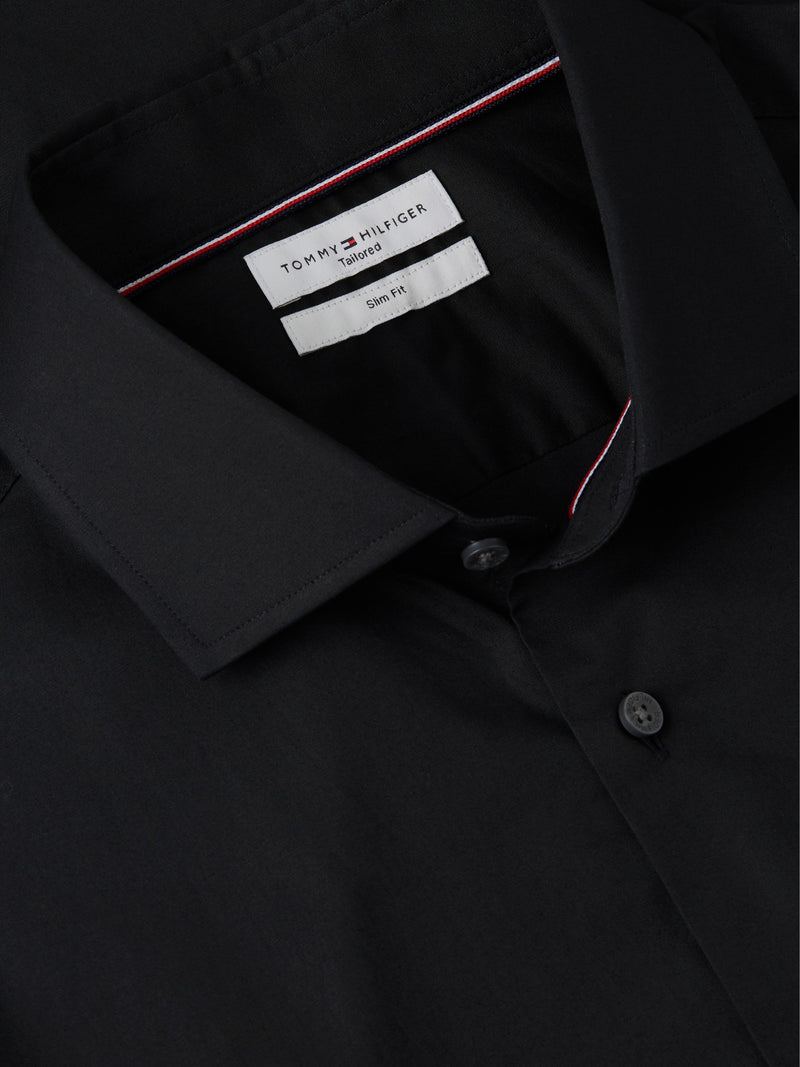 Slim Fit Solid Poplin Shirt