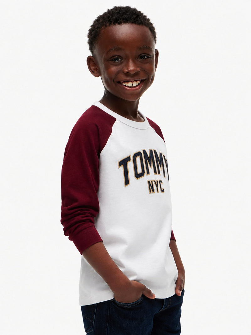 Kids Long-Sleeve Color Block T-Shirt