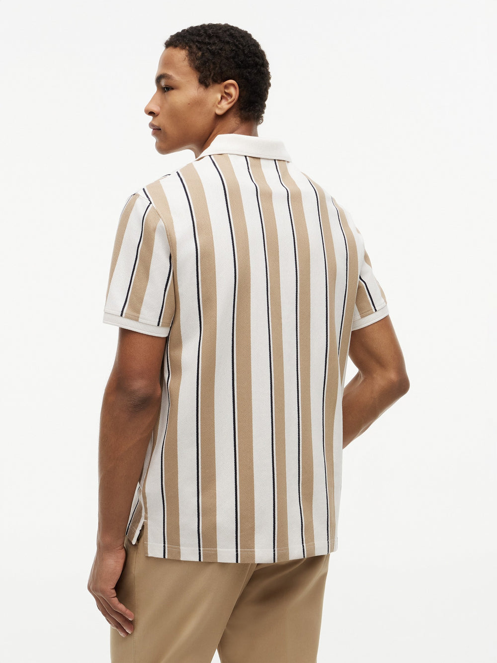 Johnny Collar Crepe Polo