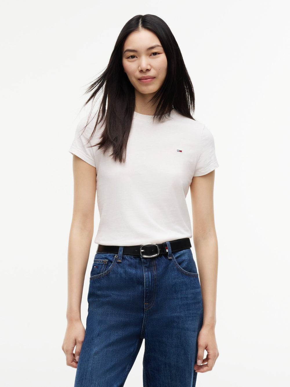 Solid Slim Fit Half Sleeve Cotton Jersey T-Shirt